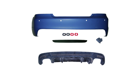 Bumper BMW 1 E82 E88 Rear with Diffuser