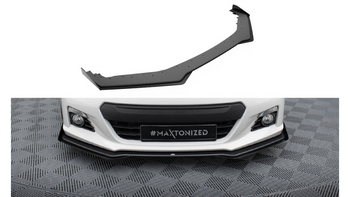 Splitter Subaru BRZ Mk1 Front Street Pro Black + Gloss Flaps