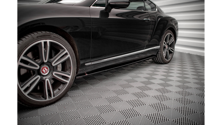 Diffuser Bentley Continental GT II V8 S Side Skirts Gloss Black