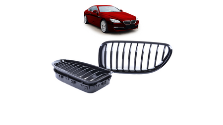Grill BMW 6 F13 F12 F06 pojedyncze żeberka Gloss Black