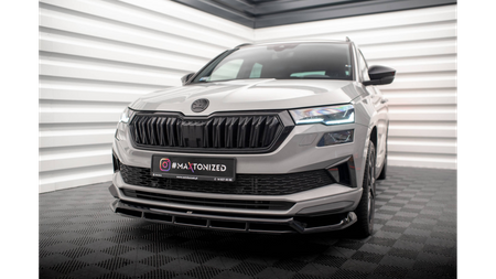 Splitter Skoda Karoq I Facelift Sportline przód Gloss Black