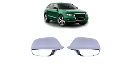 Mirror Cover Set Audi Q5 Q7 Matt Silver Lane Assist