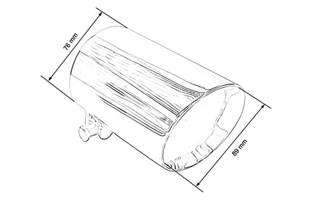 Exhaust Tip 89mm enter 76mm Polished