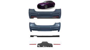 Bumper BMW 3 F30 Rear with Diffuser
