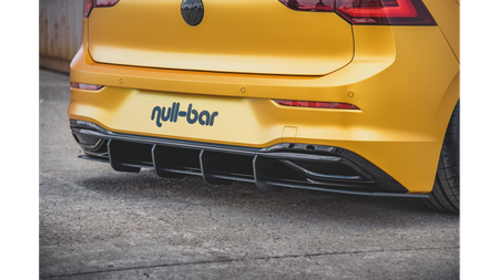 Diffuser Volkswagen Golf 8 Rear Racing Durability v.1 Black
