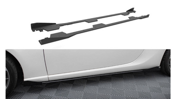 Dokładka Subaru BRZ Progi Street Pro Black-Red + Gloss Flaps