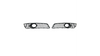 Fog Light Covers Audi A3 8P Gloss Black