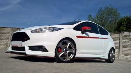 Splitter Ford Fiesta VII Facelift ST Front for bumper Maxton Design Gloss Black