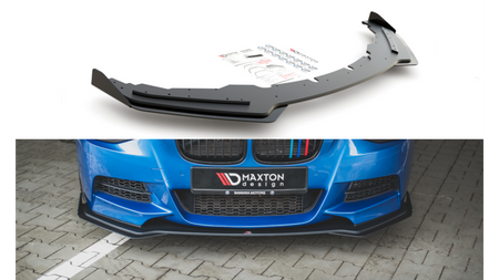 Splitter BMW 1 F20 M-Pack Front Racing Durability + Flaps Black