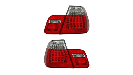 Lampy BMW 3 E46 Facelift Tył LED Red-Clear