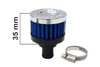 Simota Crankcase Breather Filter 18mm Blue