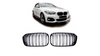 Grill BMW 1 F20 F21 Facelift podwójne żeberka Gloss Black