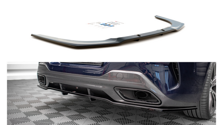 Splitter BMW 8 G16 M-Pack Tył Środkowy z Dyfuzorem Gloss Black