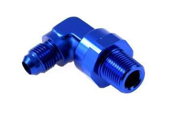 Flare male to male union adapter 90deg AN6-1/8NPT