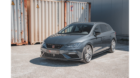 Splitter Seat Leon Cupra FR III Facelift przód v.7 Gloss Black