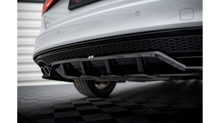 Splitter Audi A4 B8 Facelift Competition Rear Central with Diffuser