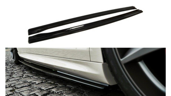 Diffuser Volkswagen Passat CC R36 Rline Side Skirts Gloss Black