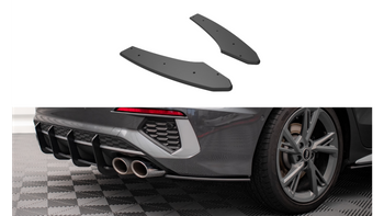 Splitter Audi S3 8Y Tył Boczne Street Pro Black-Red