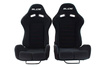 Racing seat SLIDE X3 material Black L