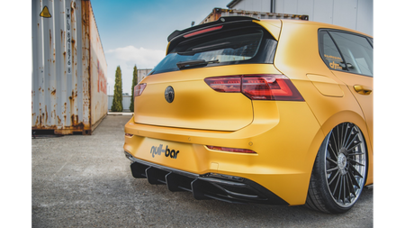 Diffuser Volkswagen Golf 8 Rear Racing Durability v.2 Black