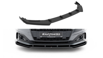 Splitter Audi A5 F5 Facelift Black Front Street Pro + Gloss Flaps