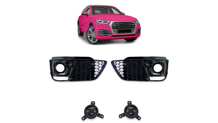 Fog Light Covers Audi Q5 FY Gloss Black