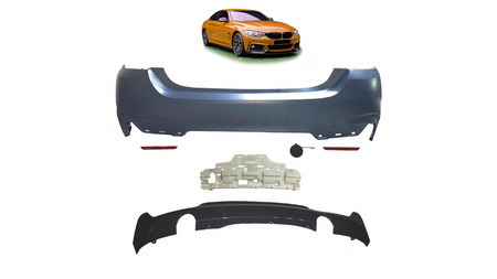 Bumper BMW 4 F32 F33 F36 Rear with Diffuser