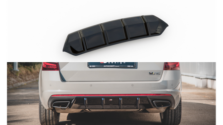 Diffuser Skoda Octavia III Facelift RS Rear Valance v.1 Gloss Black