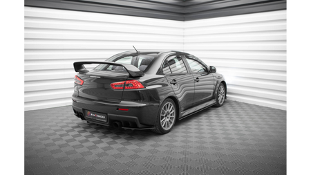 Splitter Mitsubishi Lancer EVO X Rear Side Street Pro Black-Red