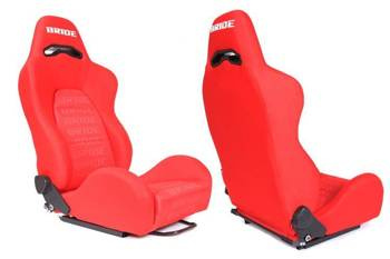 Fotel sportowy K700 Welur Bride Czerwony