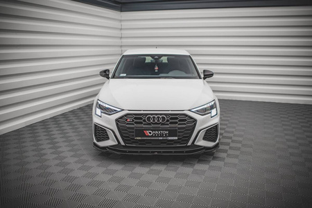 Front Splitter V.4 Audi S3 / A3 S-Line 8Y - Gloss Black