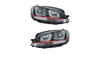 Lights Volkswagen Golf 7 Front DRL Red-Black