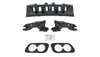 Diffuser Mercedes-Benz C C205 A205 Cabrio Rear with Pipes chrome