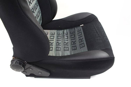 Racing seat RAPID Bride Velvet Black Grey