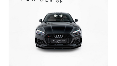 Splitter Audi RS5 F5 Front Street Pro Black-Red