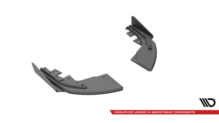 Splitter Audi S3 8V Facelift Rear Side Street Pro Black + Gloss Flaps