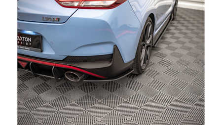 Splitter Hyundai I30 III Facelift N Fastback Rear Side Street Pro Black-Red