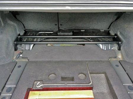 Rear upper strut bar Subaru Impreza III  GH STI WRX Black