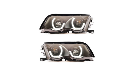 Lights BMW 3 E46 Front Black