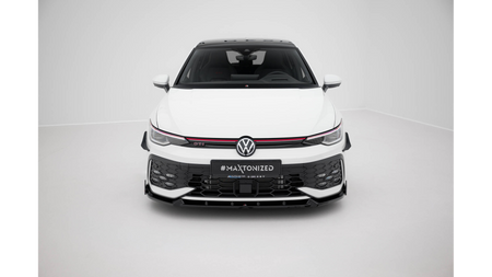 Splitter Volkswagen Golf GTI GTE R-Line Mk8 Facelift Front v.2 + Flaps