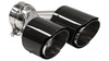 Exhaust Tip 101mmx2 enter 76mm Carbon Gloss Set