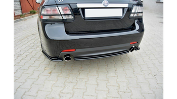 Splitter Saab 9-3 Aero II Facelift Rear Central Gloss Black