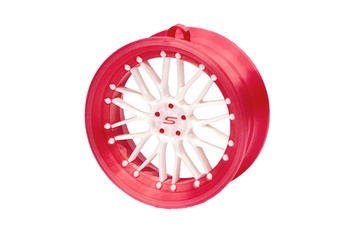 Pendant Slide Rim 11 Pink-White 70mm Christmas Bauble Keyring