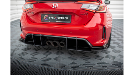 Splitter Honda Civic XI Type-R Rear Side Street Pro Black