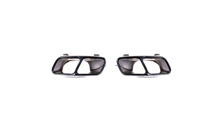 Exhaust Tail Pipes Black suitable for MERCEDES A-Class (W176) CLA (C117, X117) GLA-Class (X156) 2012-2018