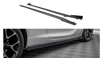 Diffuser Opel Astra GTC OPC-Line J Side Skirts Street Pro Black-Red + Gloss Flaps