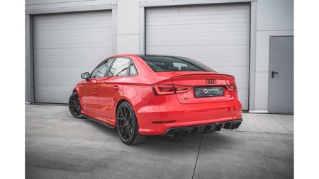 Diffuser Audi S3 8V Rear Valance Gloss Black