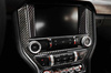 Carbon fiber sticker CD Panel left & right Ford Mustang 15-19