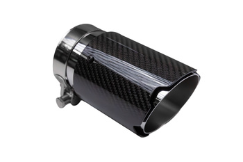 Exhaust 89mm Inlet 76mm Carbon Gloss