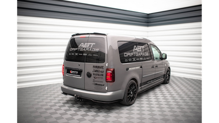 Splitter Volkswagen Caddy Long III Facelift Tył Środkowy Gloss Black